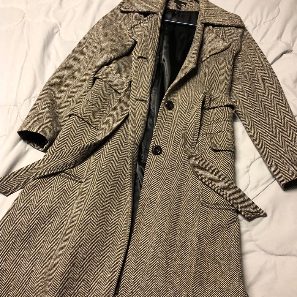 H&M herringbone trench